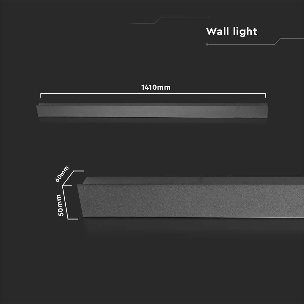 VT-1178 23W LED LINEAR WALL LIGHT (1410*60*50mm) 4000K ANTHRACITE BODY IP65