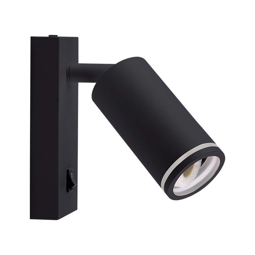 VT-429 WALL MOUNTED GU10 SPOT LIGHT BLACK BODY