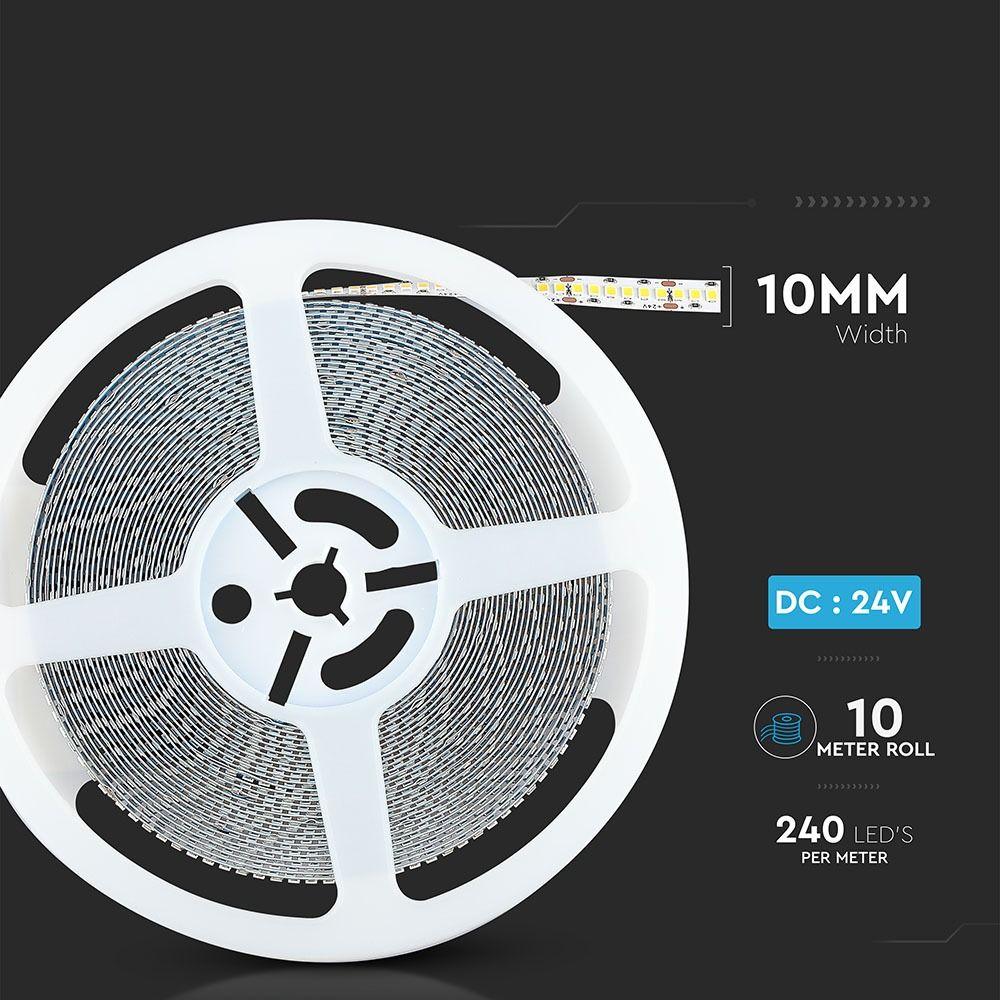 VT-10-240 15W/M LED STRIP LIGHT SAMSUNG CHIP 6400K IP20(10M/ROLL PRICE PER M)