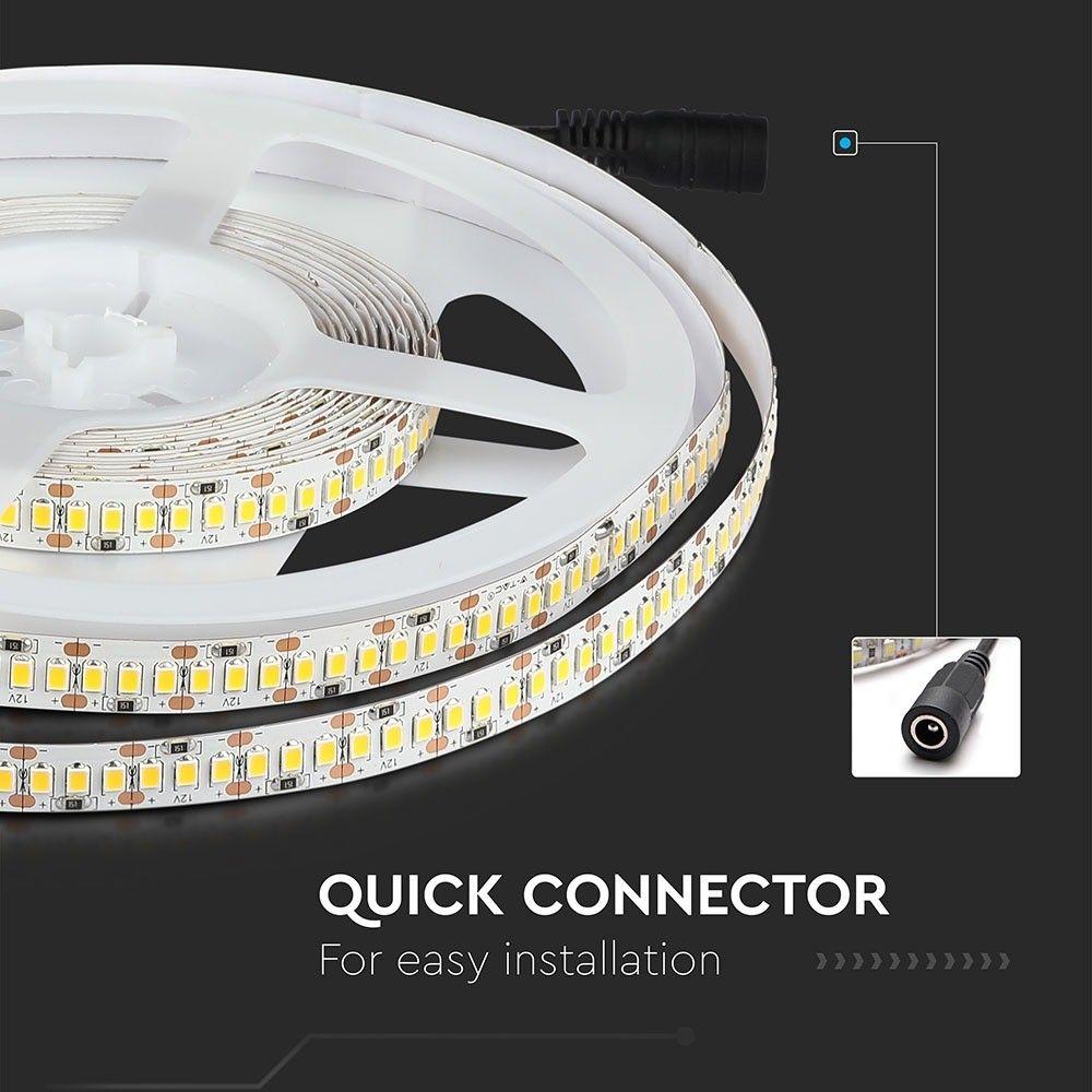 Taśma LED, Barwa:3000K, IP20, Rolka:5m, VTAC, SKU 2461