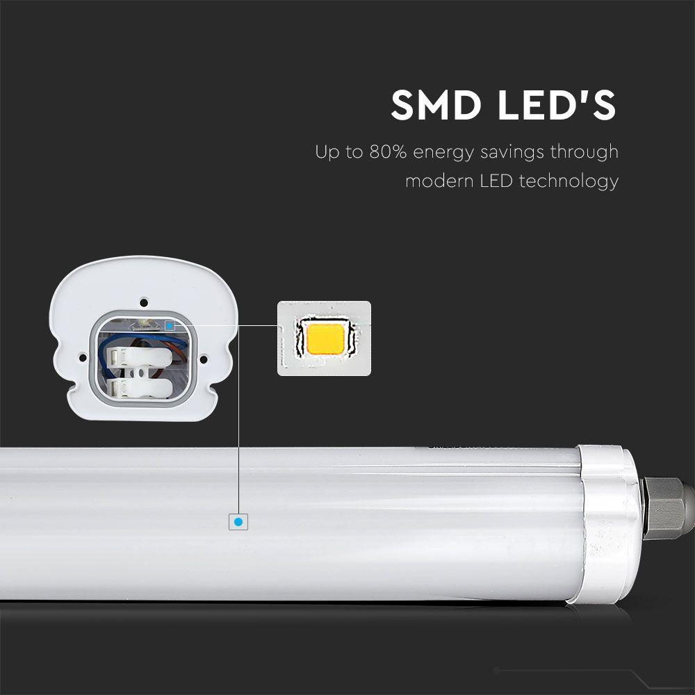 VT-1249 36W LED WP G-SERIES ECONOMICAL TUBE 120CM 6400K 120LM/W