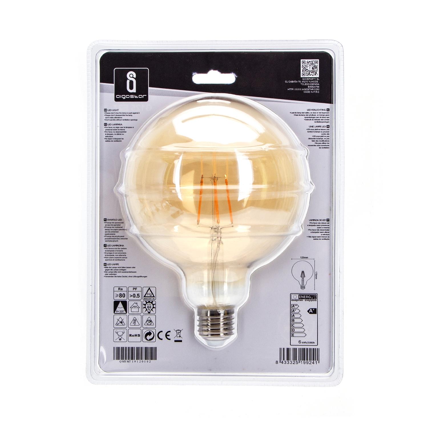 LED filament lamp G125