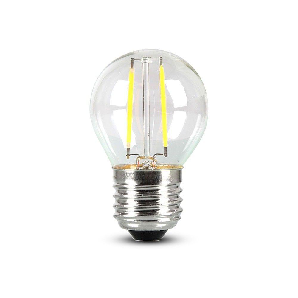 VT-244 4W G45 FILAMENT BULB-CLEAR GLASS SAMSUNG CHIP 2700K E27