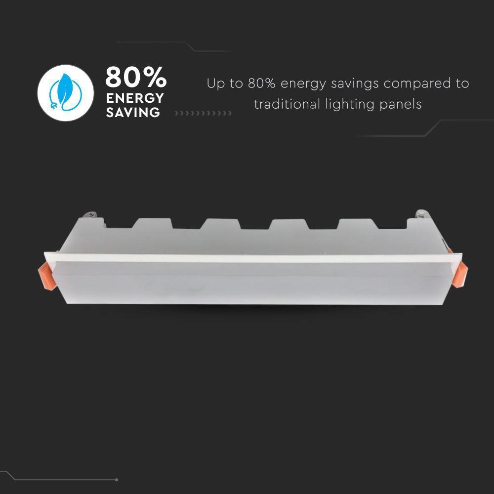 30W Panel LED Liniowy, Biały, Barwa:4000K, VTAC, SKU 6417