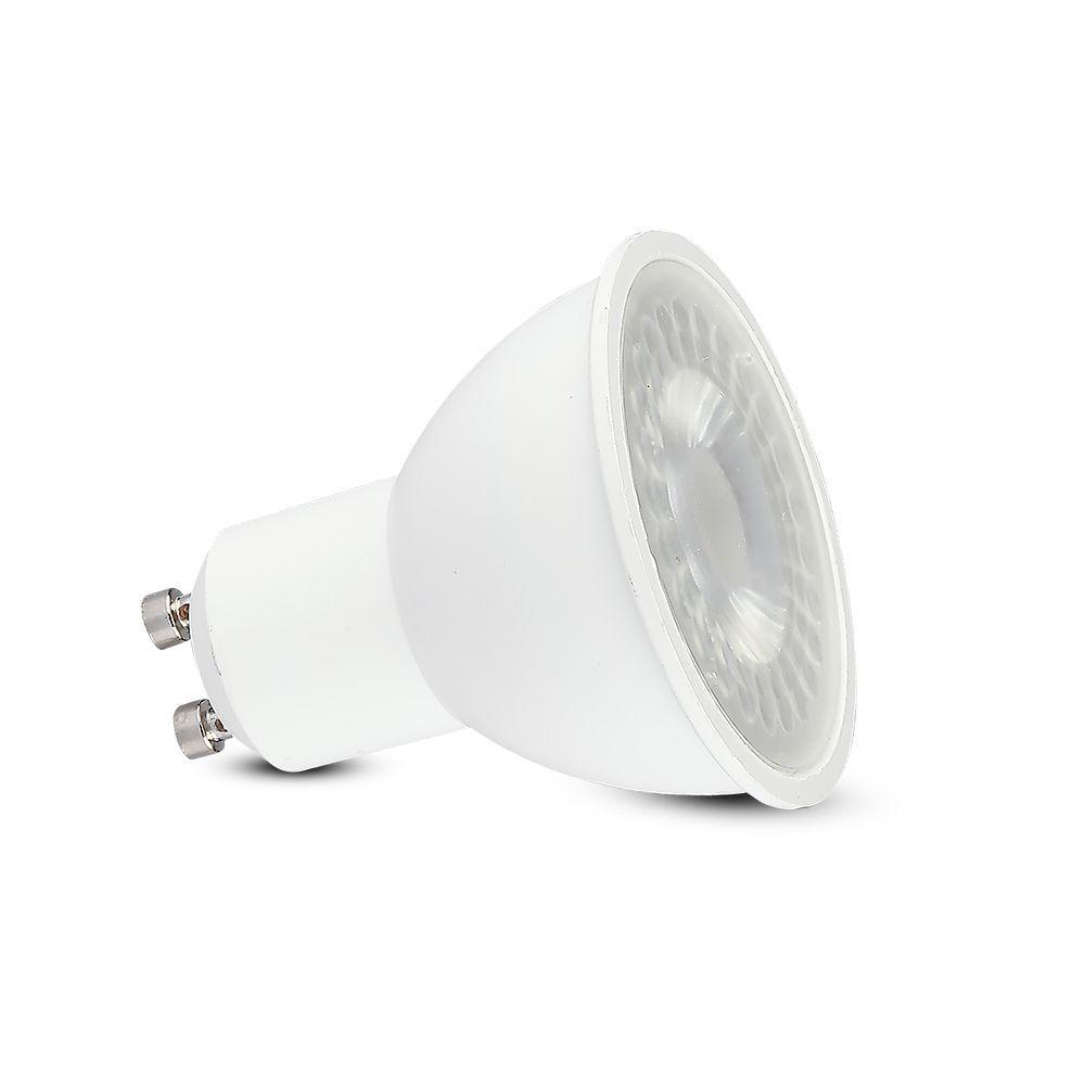 7.5W GU10 Żarówka LED, Chip SAMSUNG, Barwa:6500K, Kąt 38', Trzonek:GU10 , VTAC, SKU 21877