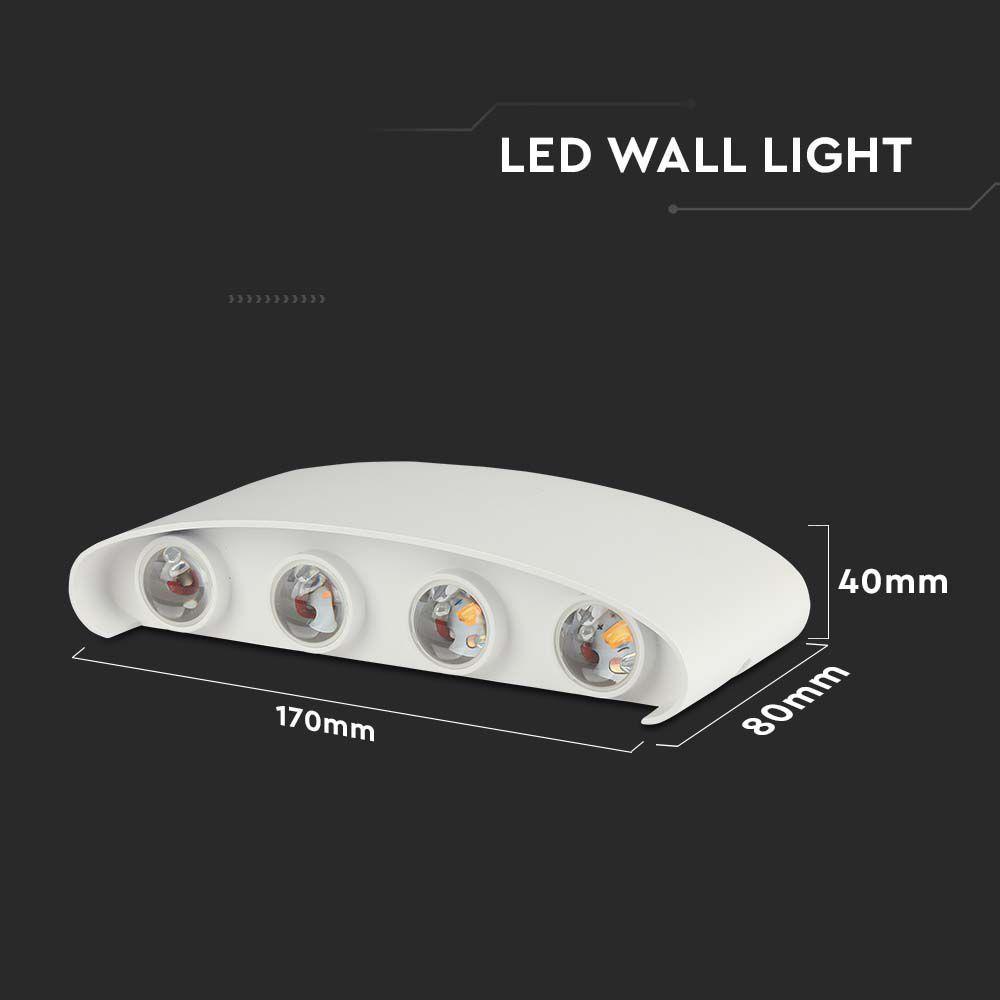 VT-848 7W LED WALL LIGHT 3000K SAND WHITE