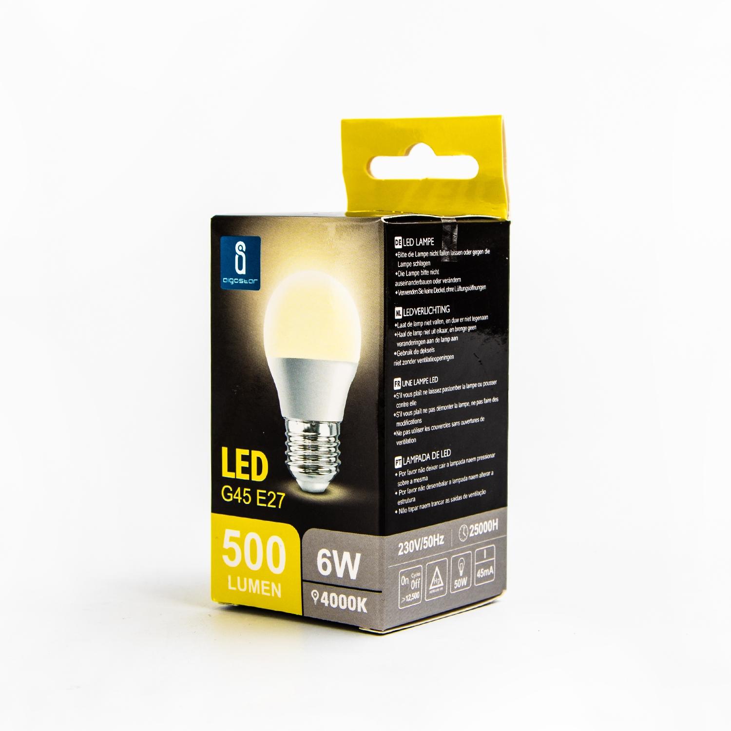 LED E27 G45 6W