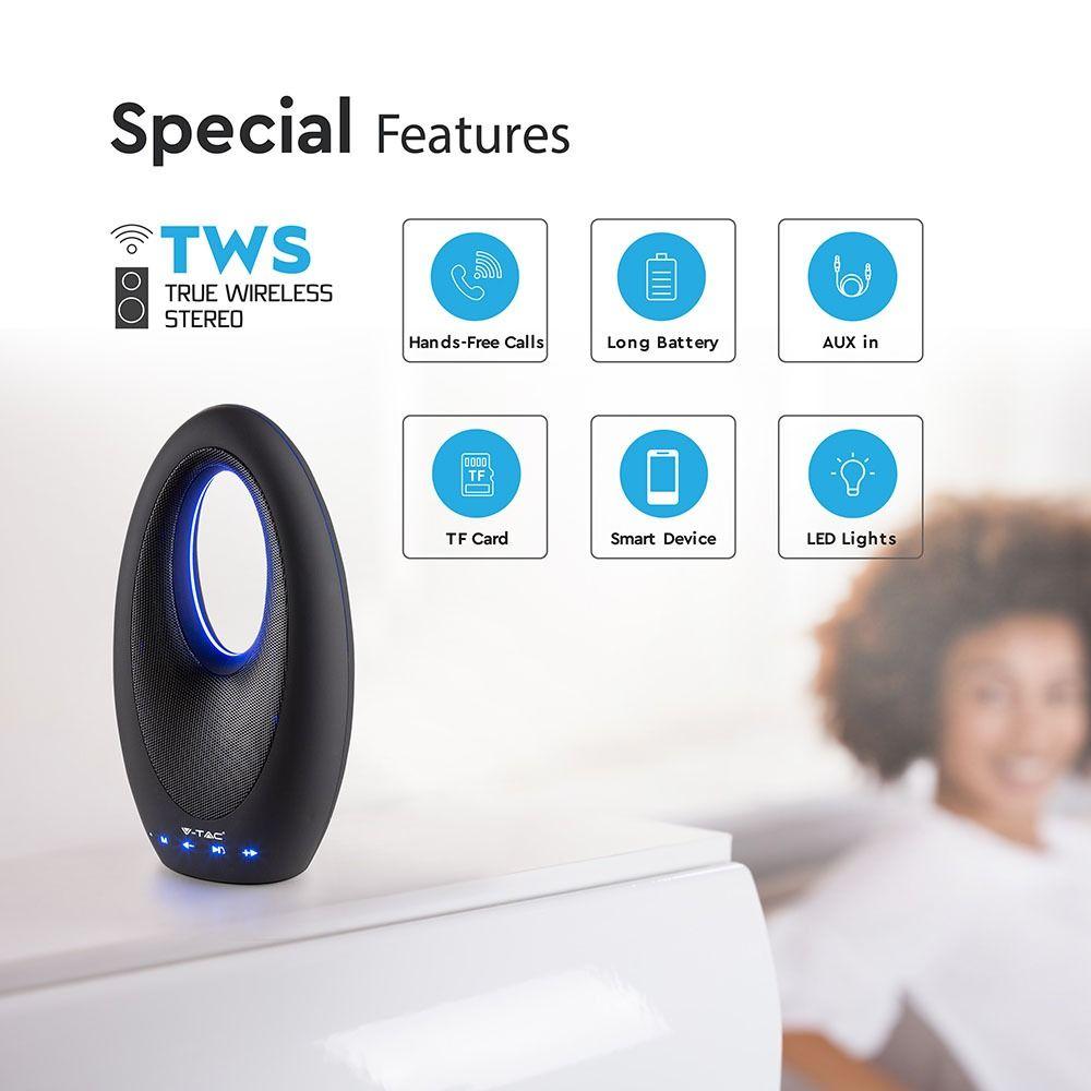 VT-6133 PORTABLE BLUETOOTH SPEAKER WITH TWS FUNCTION-1200mah BATTERY