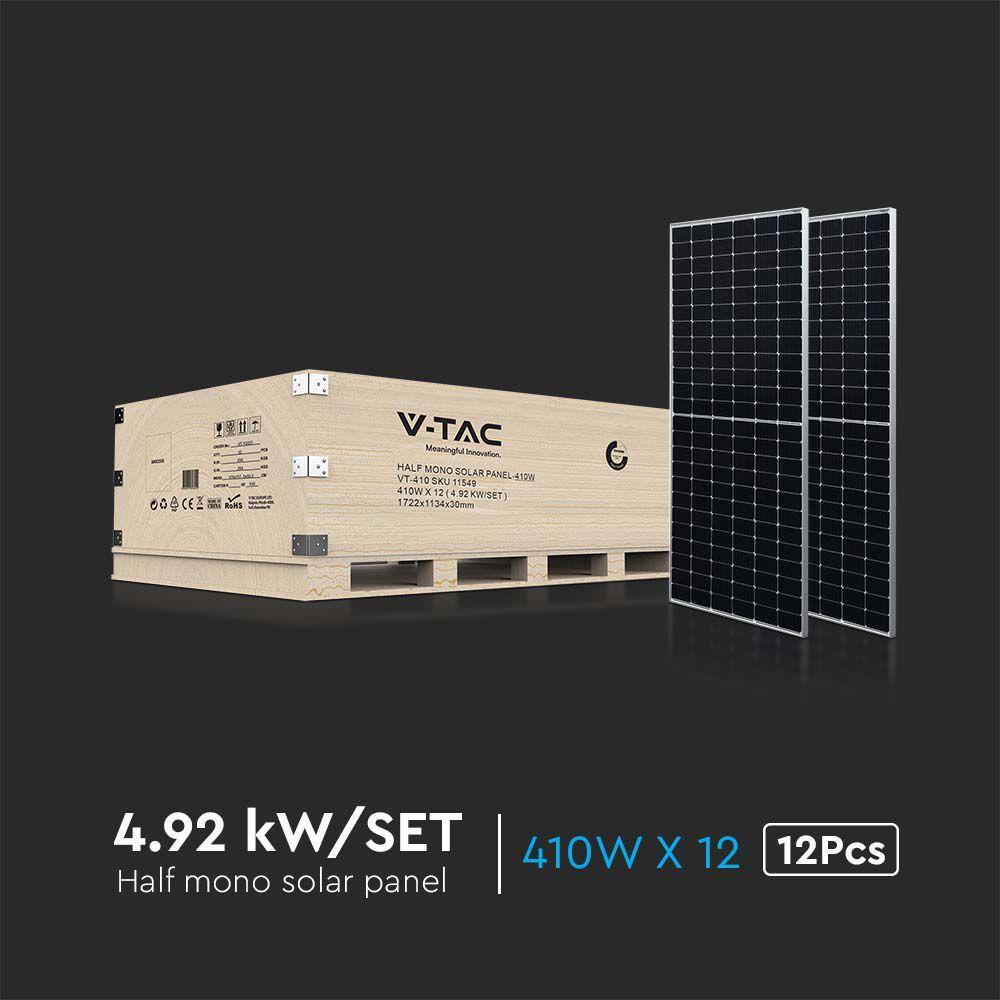 VT-410 410WX12 4.92 KW/SET HALF MONO SOLAR PANEL 27V 1722x1134x30MM