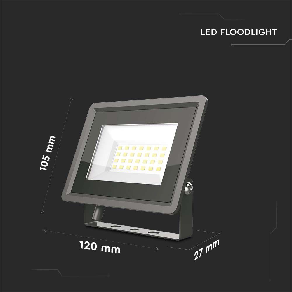 VT-4924 20W SMD FLOODLIGHT F-CLASS 3000K BLACK BODY