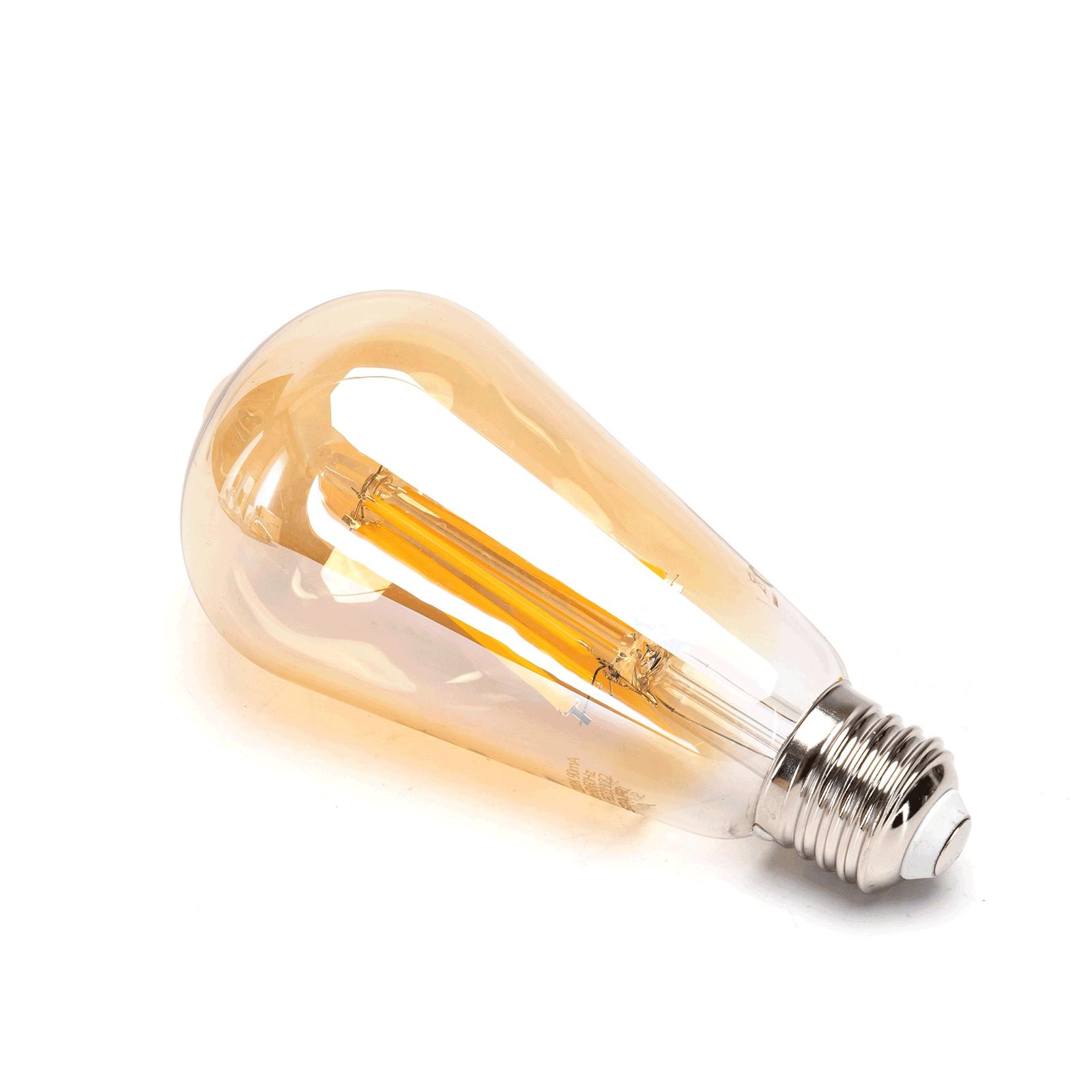 LED Filament Bulb (Amber) ST64 E27 12W