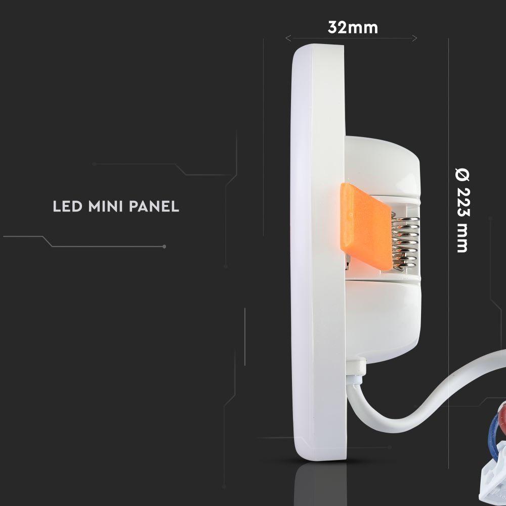 24W Panel LED, Chip SAMSUNG, Barwa:4000K, Okrągły, VTAC, SKU 740