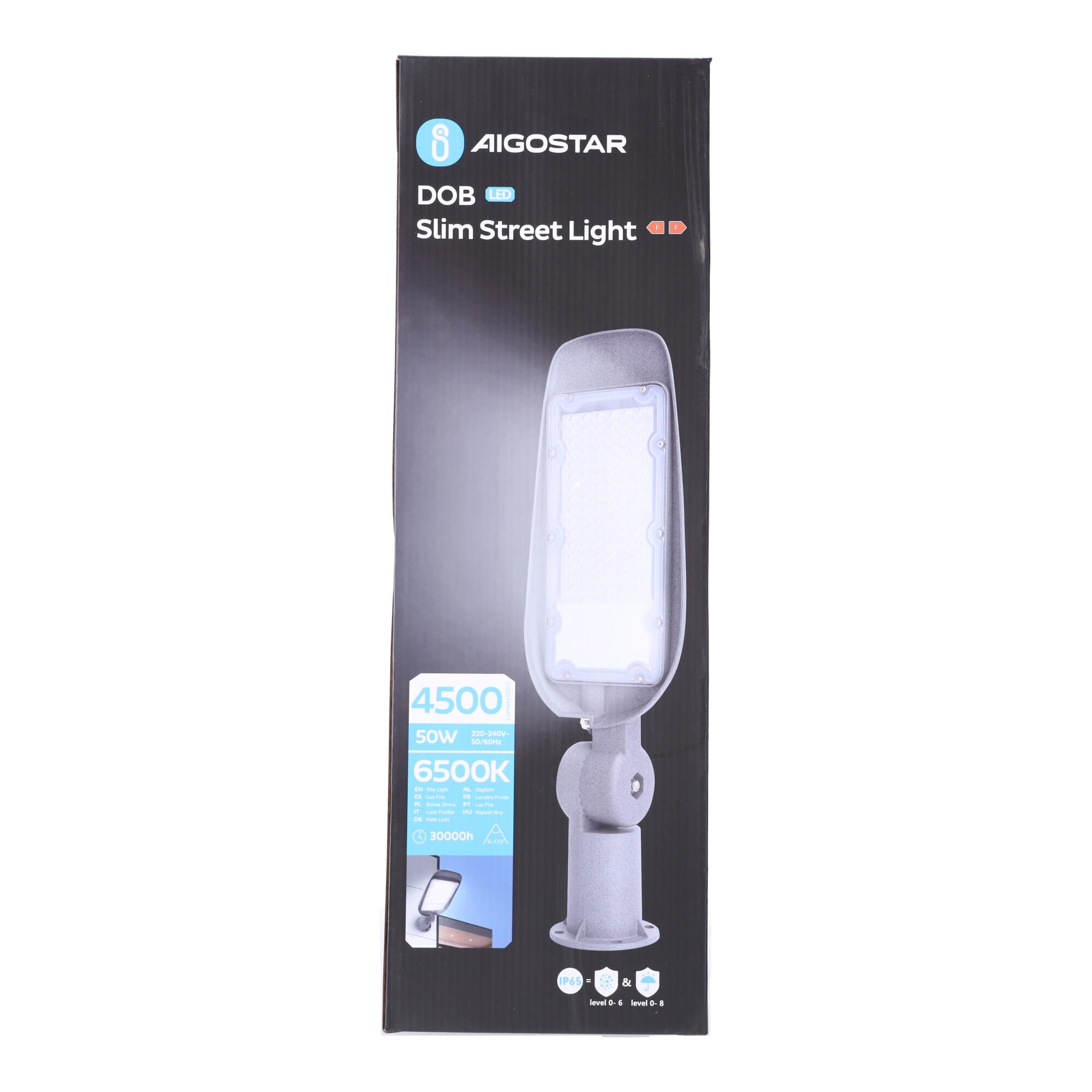 DOB LED Slim Street Light 50W