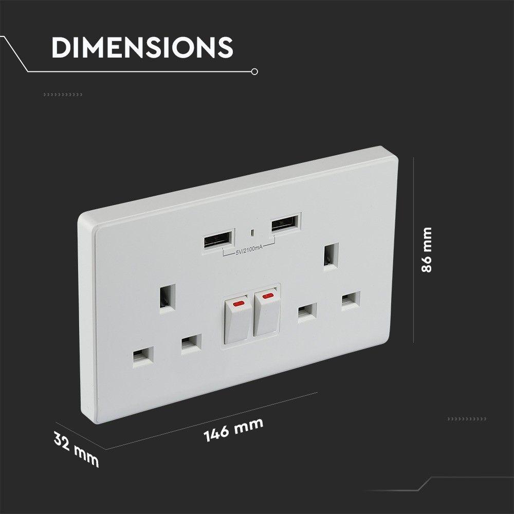 VT-5017 BS WIFI WALL SOCKET WITH ALEXA & GOOGLE HOME