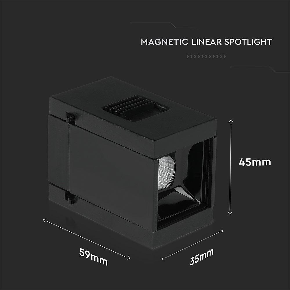 VT-4141 1W LED MAGNETIC SMD LINEAR SPOTLIGHT 4000K-BLACK IP20 24V