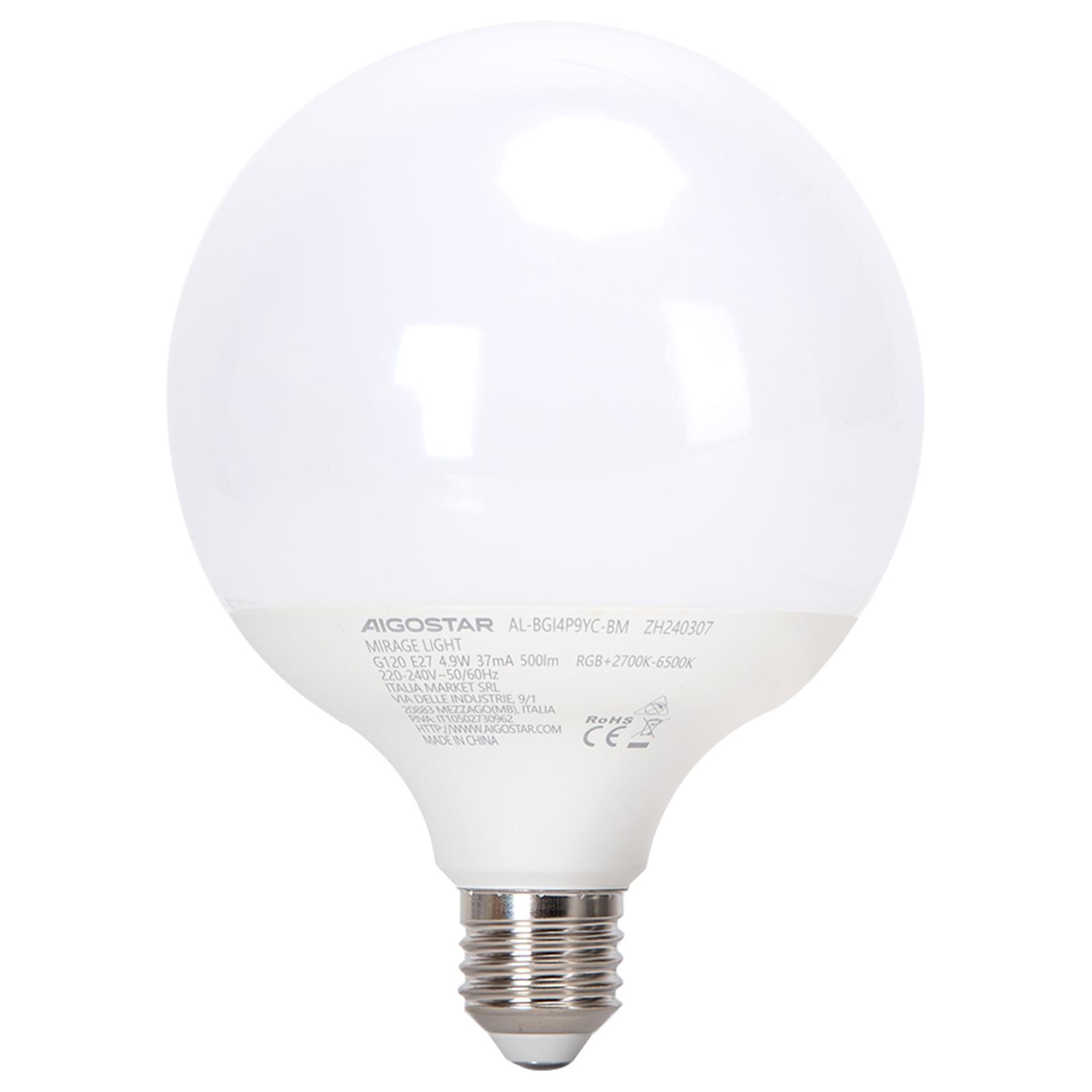 Bluetooth mesh cloud light bulb G125 E27 4.9W RGBW