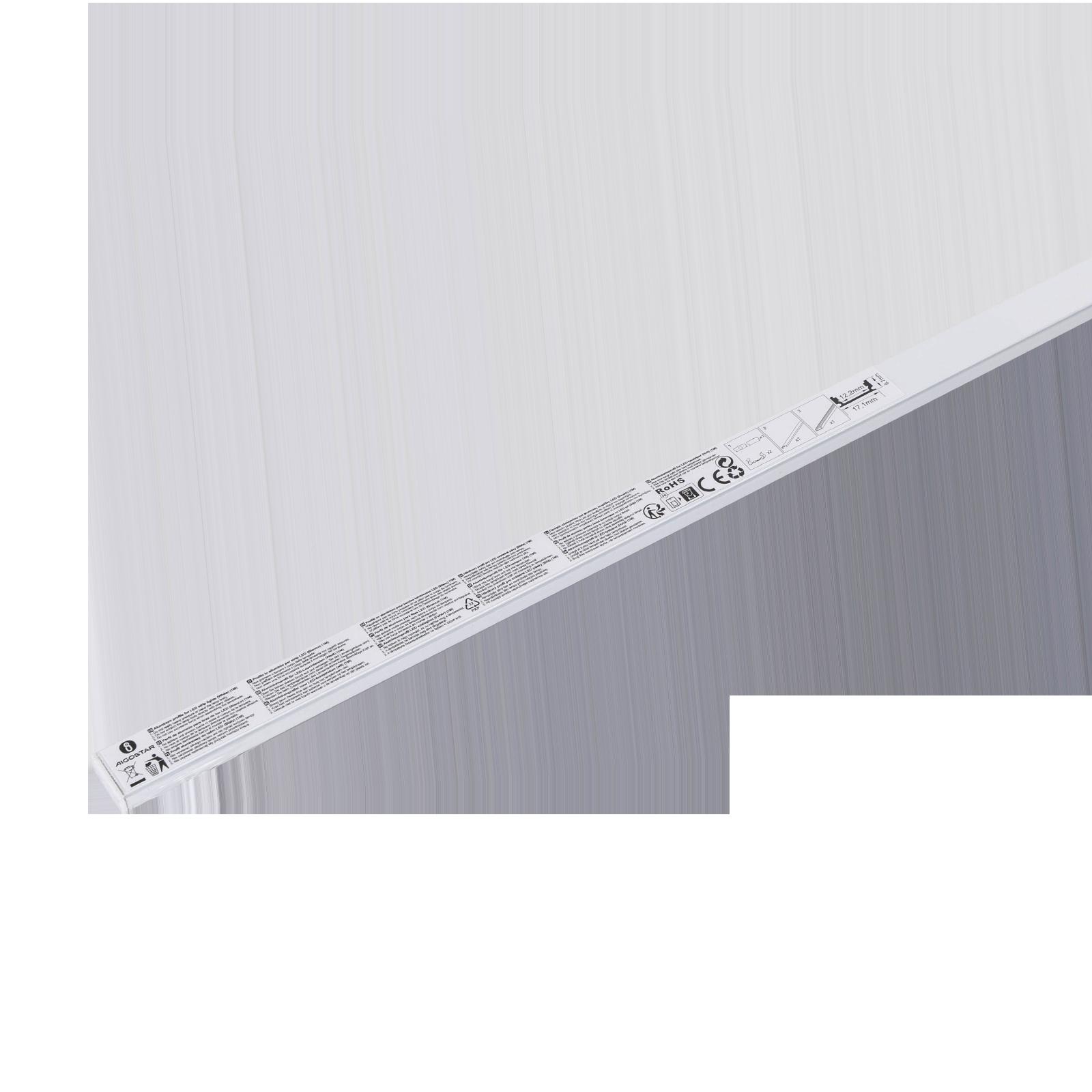 Surface-mounted LED strip channel, 1m, white