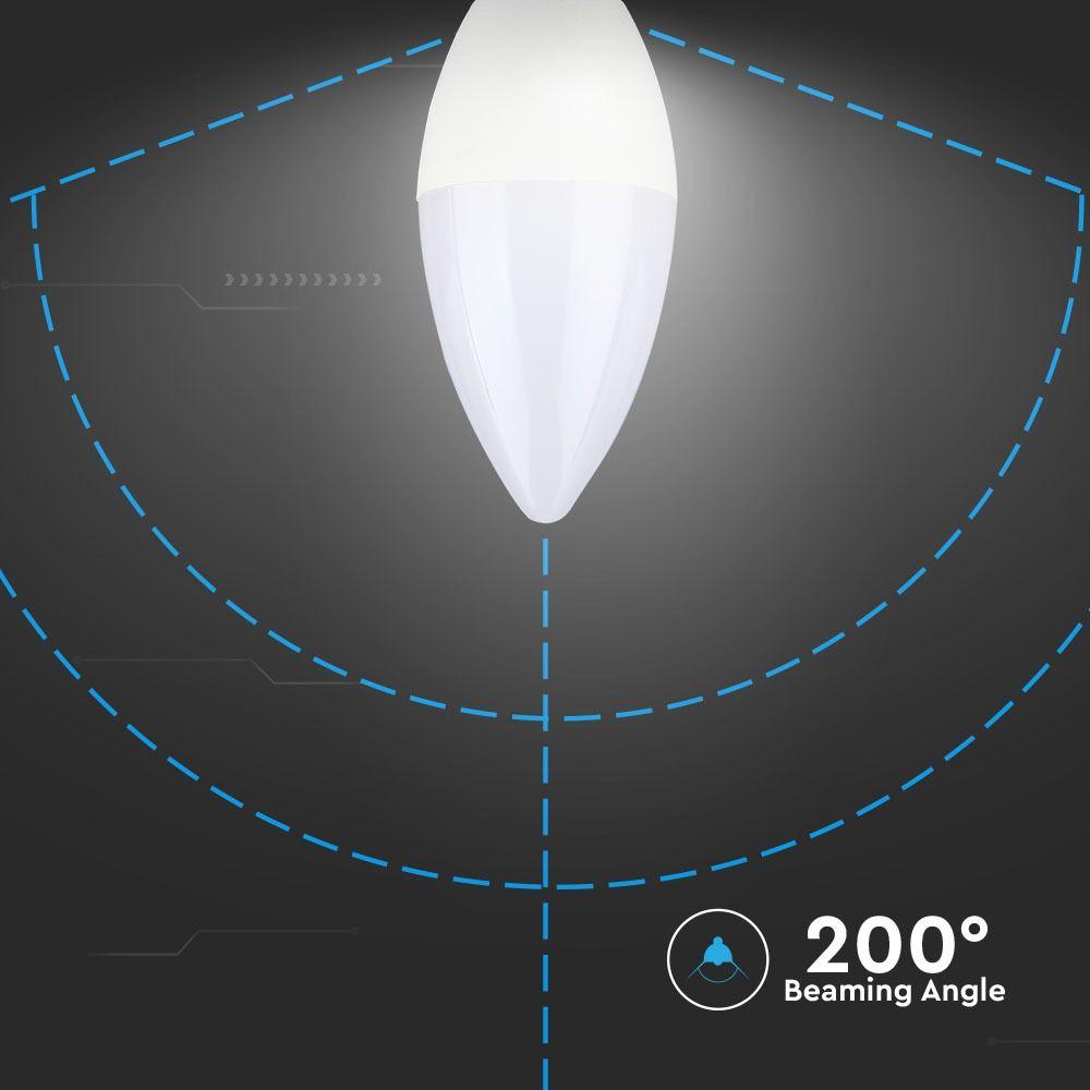 VT-1855 5.5W LED CANDLE BULBS 6400K E14