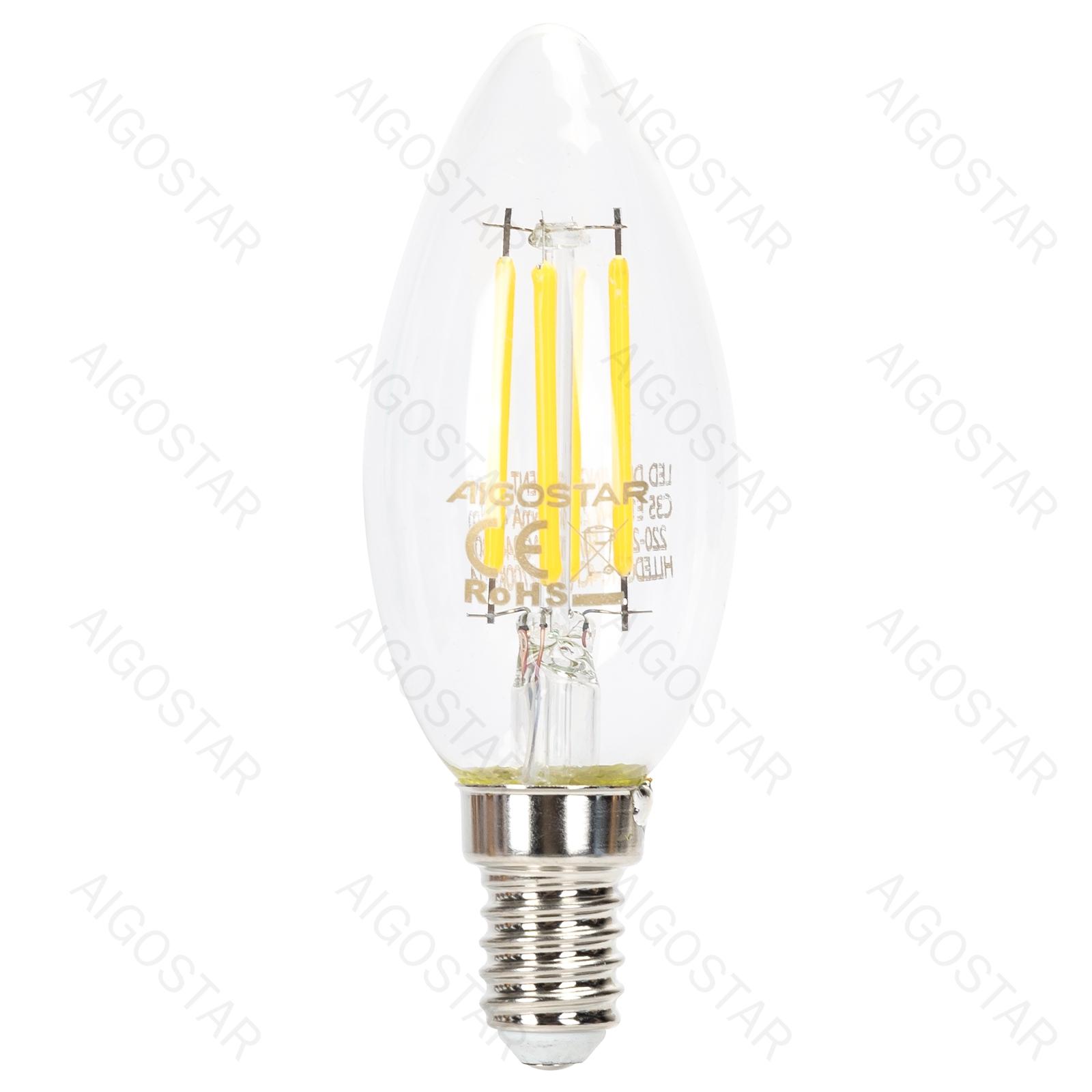 Ścemnialna żarówka LED C35 E14 4W 6500K