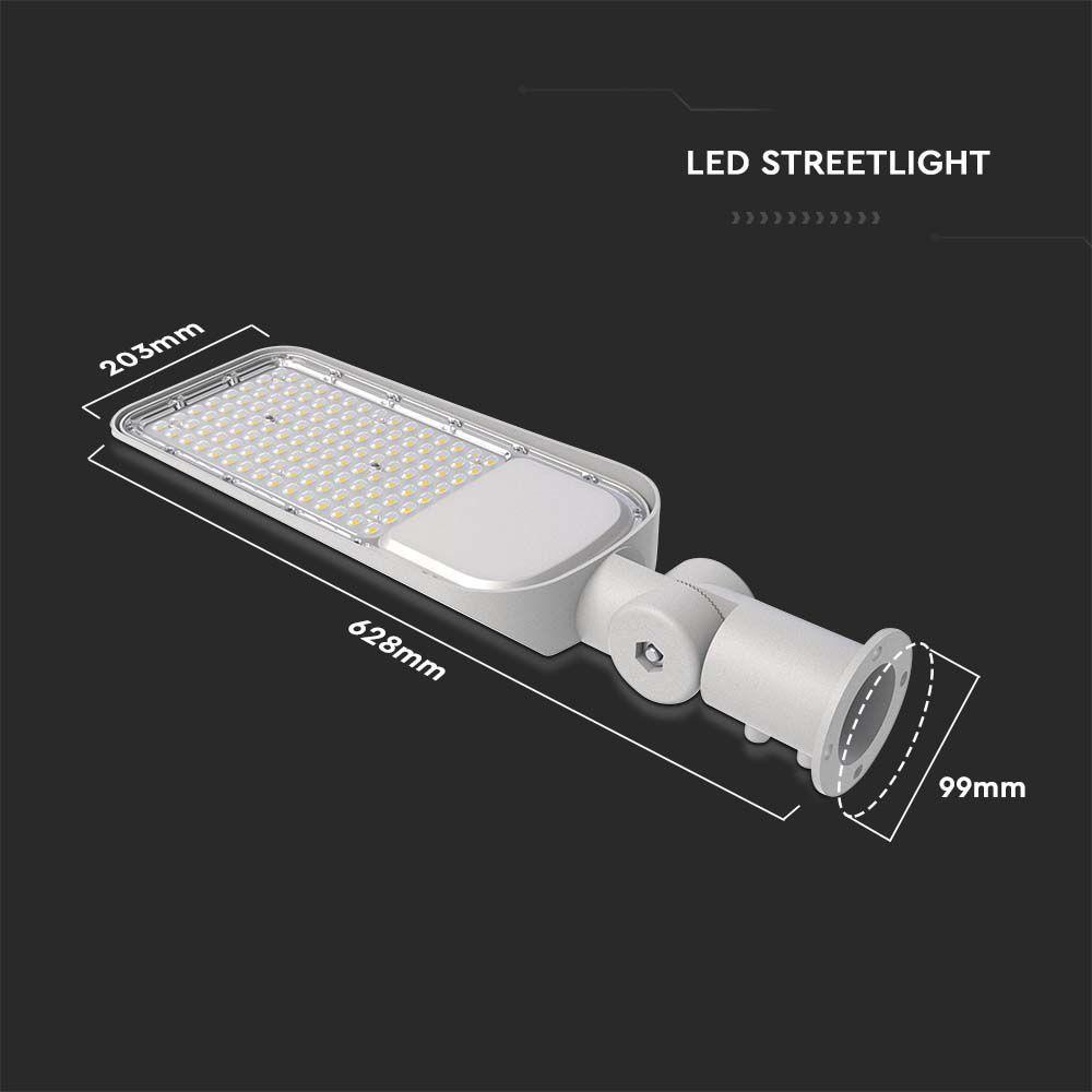 150W Lampa uliczna LED z regulowanym uchwytem, Chip SAMSUNG, Barwa:6500K, Obudowa: Szara , VTAC, SKU 20429