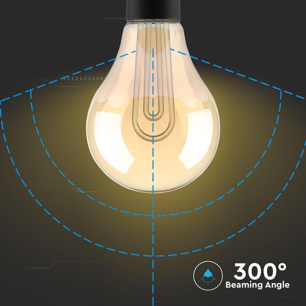 5W G100 Żarówka LED Vintge, Barwa:2200K, Trzonek:E27, VTAC, SKU 2748