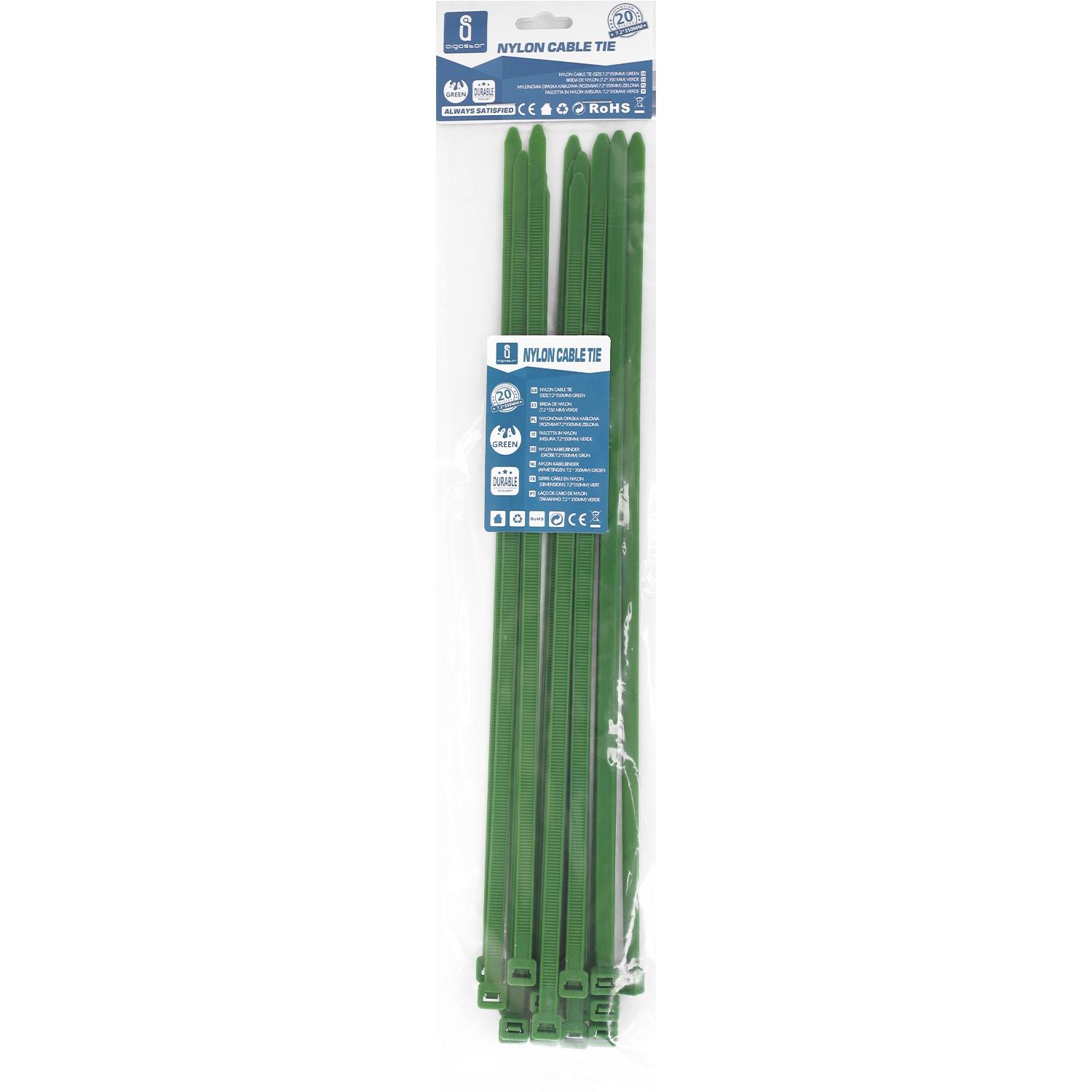 Nylon Cable Ties W7.2*L350mm Green