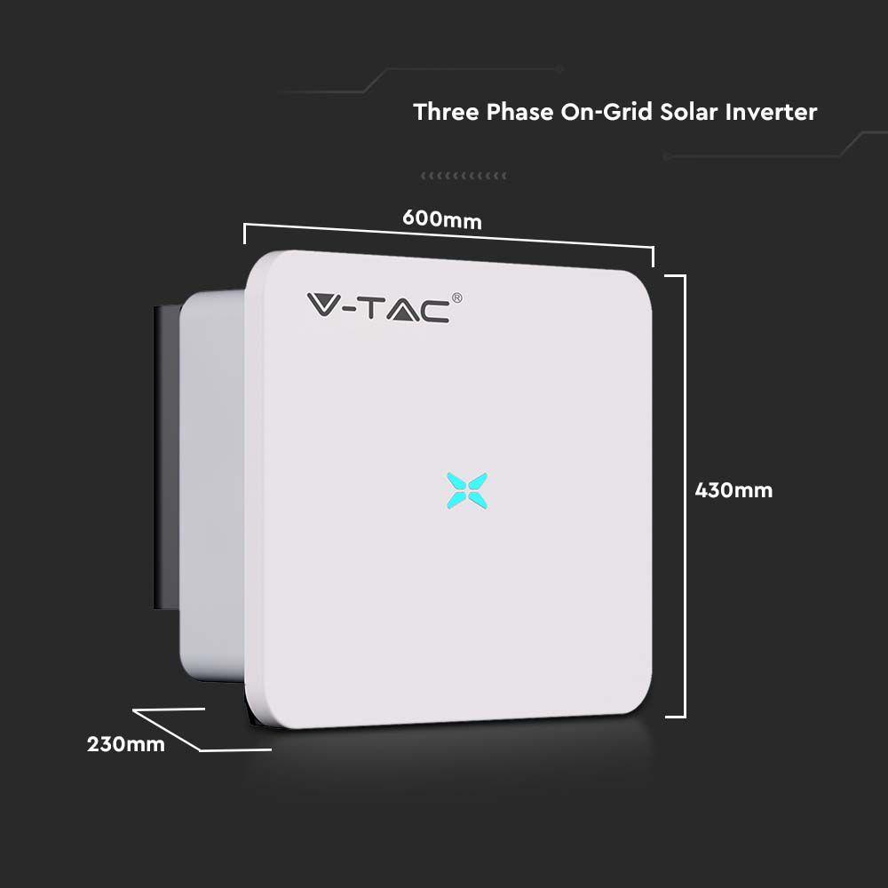 3-FAZOWY INWERTER VT-6630305 ON-GRID O MOCY 30kW; 10 LAT GWARANCJI; IP66; ZABEZPIECZENIA DC, AC TYPU II SPD, VTAC, SKU 11507