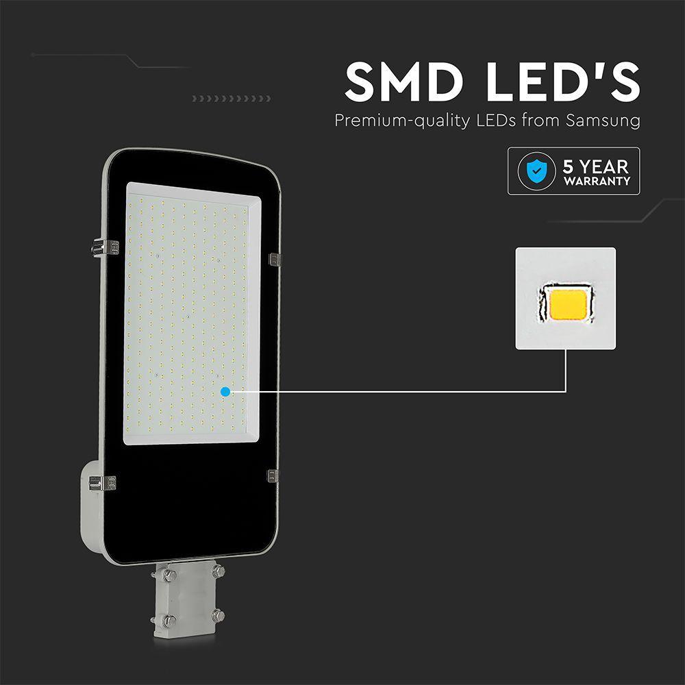 VT-50ST 50W LED STREETLIGHT SAMSUNG CHIP 6500K GREY BODY