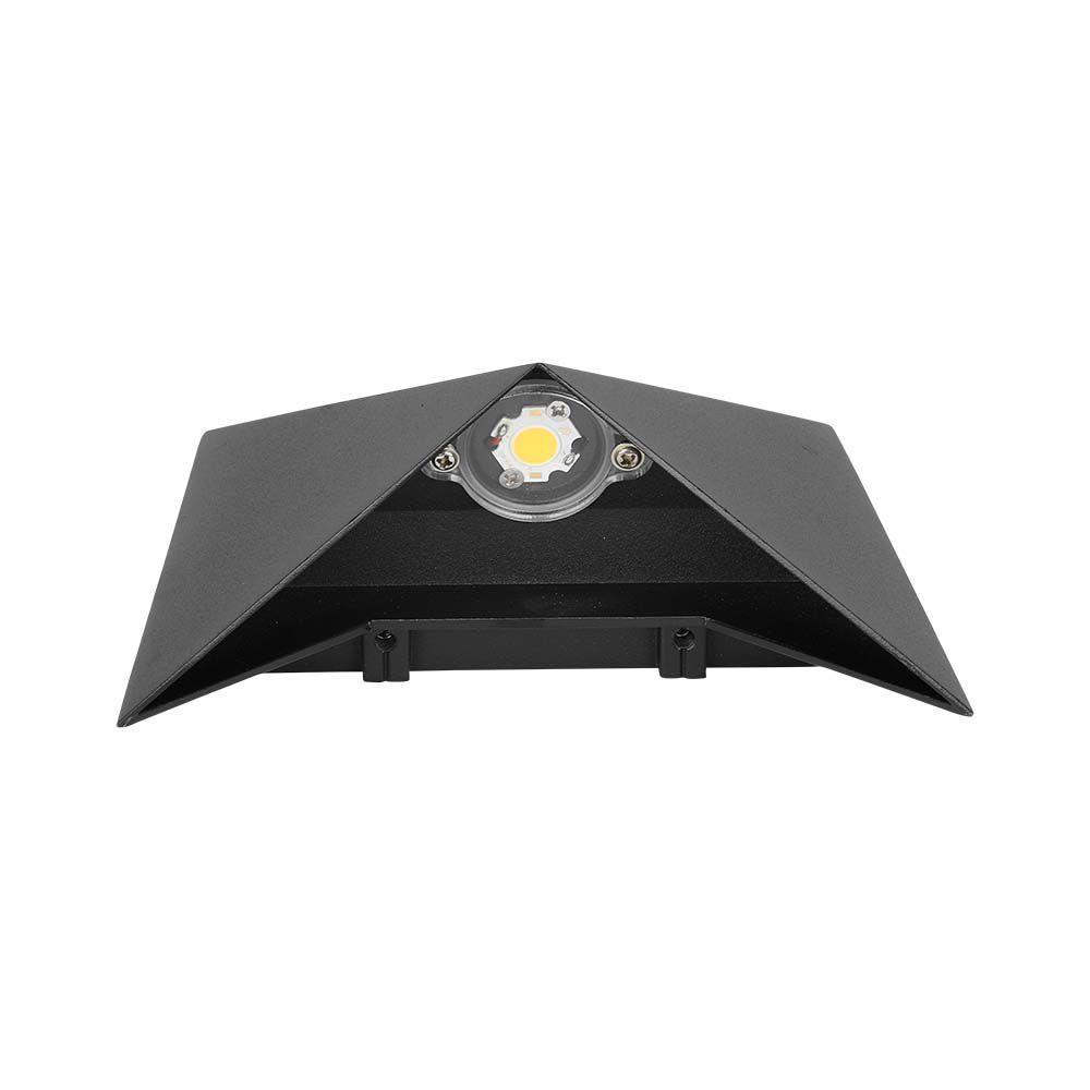 5W Lampa ścienna LED, Barwa:4000K, Obudowa: Czarna, VTAC, SKU 218283