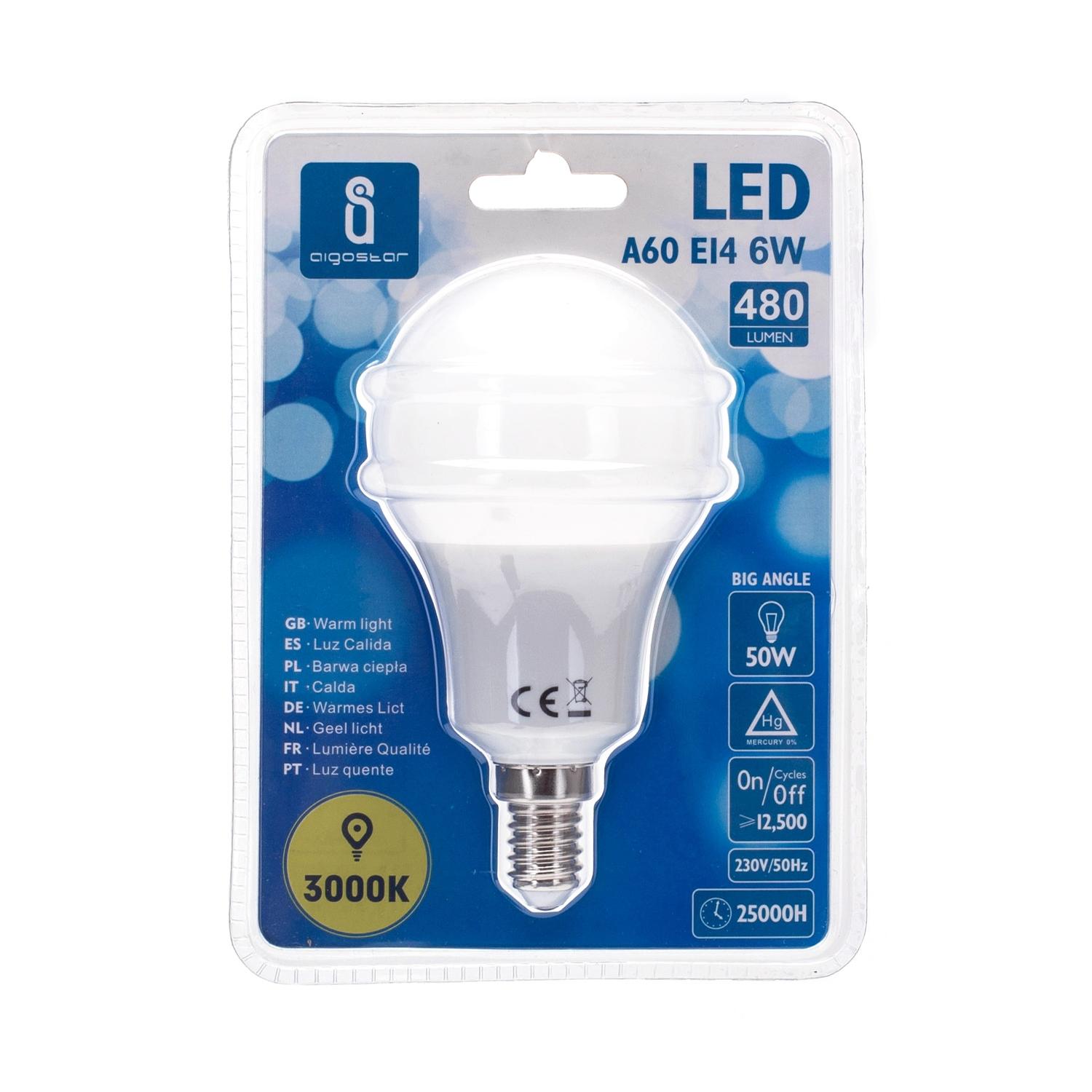 LED E14 6W A60 ( general bulb )