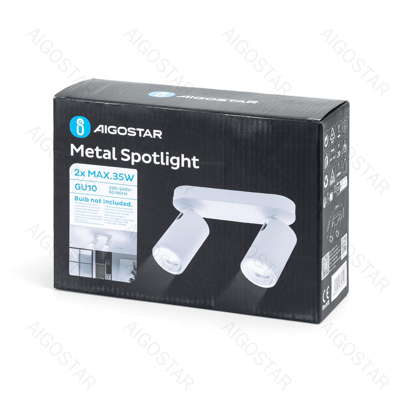 2-way Adjustable Angle Metal Spotlight