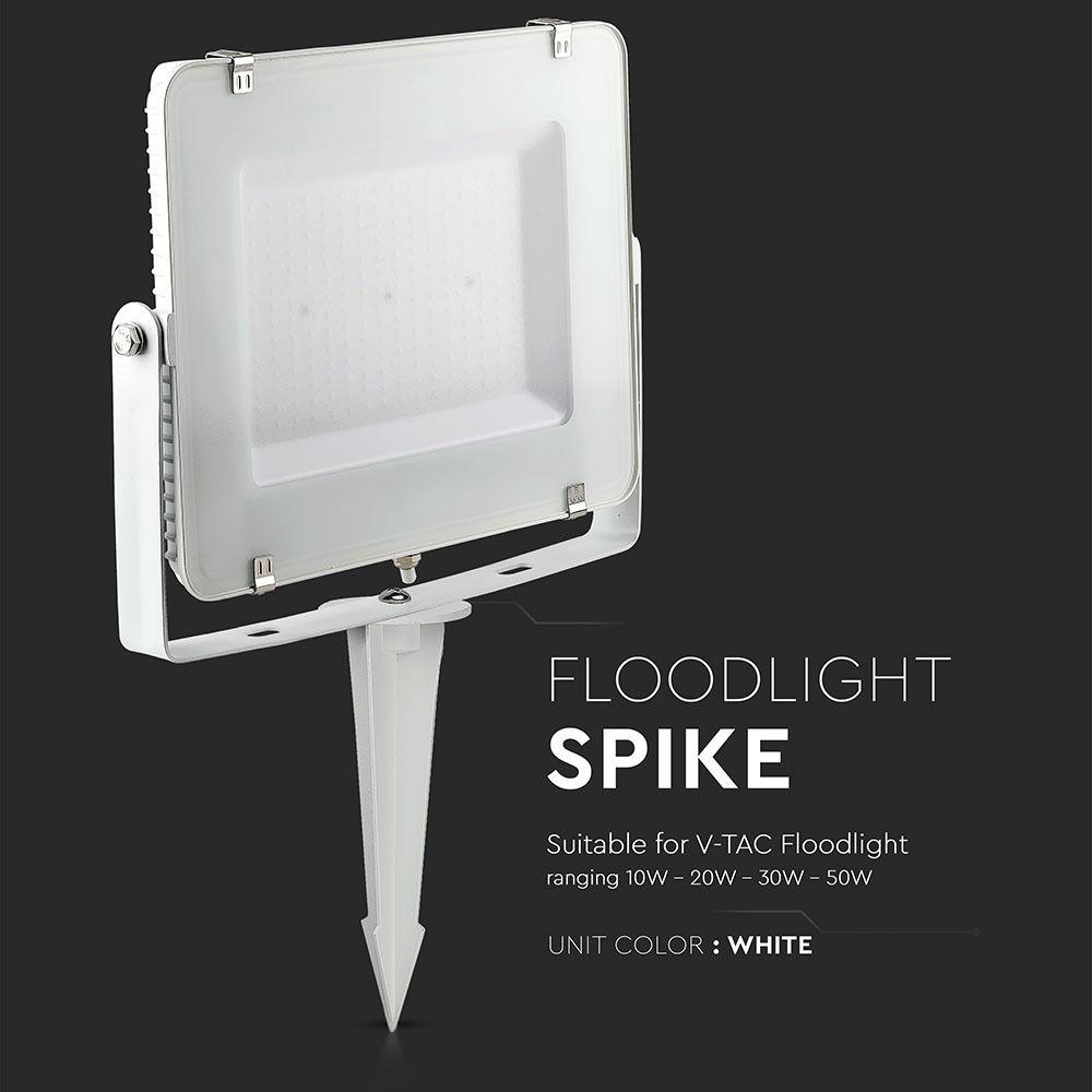 VT-854 FLOODLIGHT SPIKE -WHITE, D:35 X H150