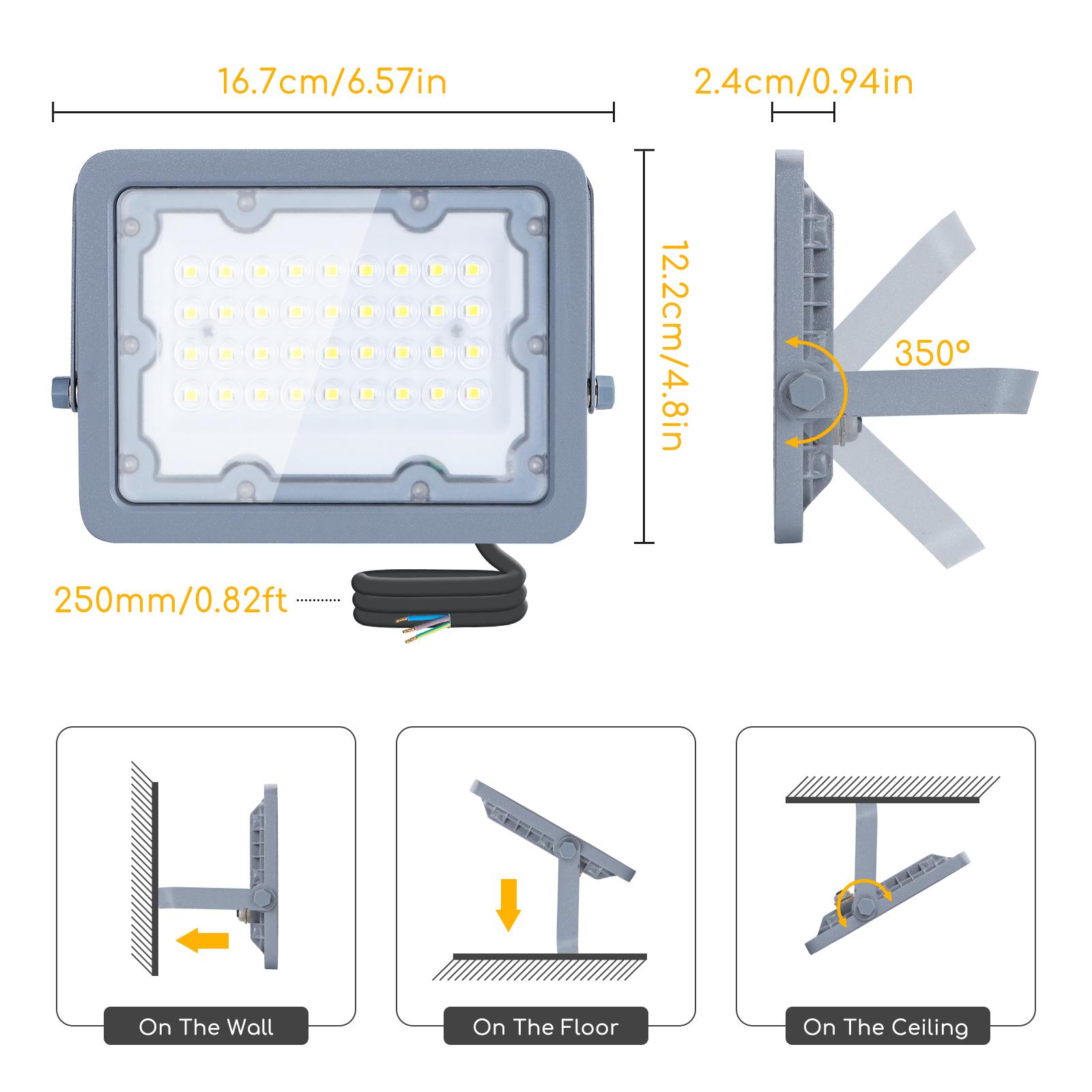 WĄSKI REFLEKTOR LED