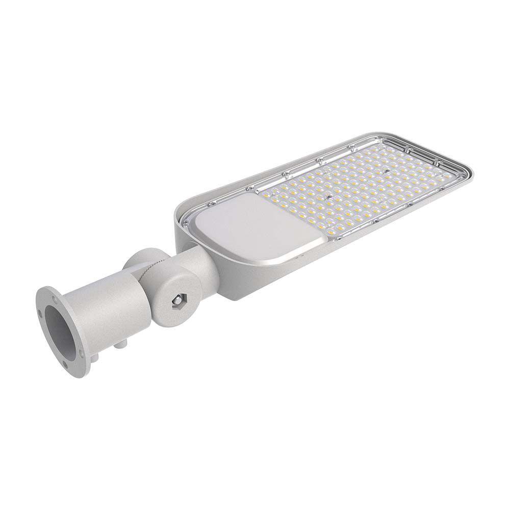 70W Lampa uliczna LED z regulowanym uchwytem, Chip SAMSUNG, Barwa:4000K, Obudowa: Szara , VTAC, SKU 20438