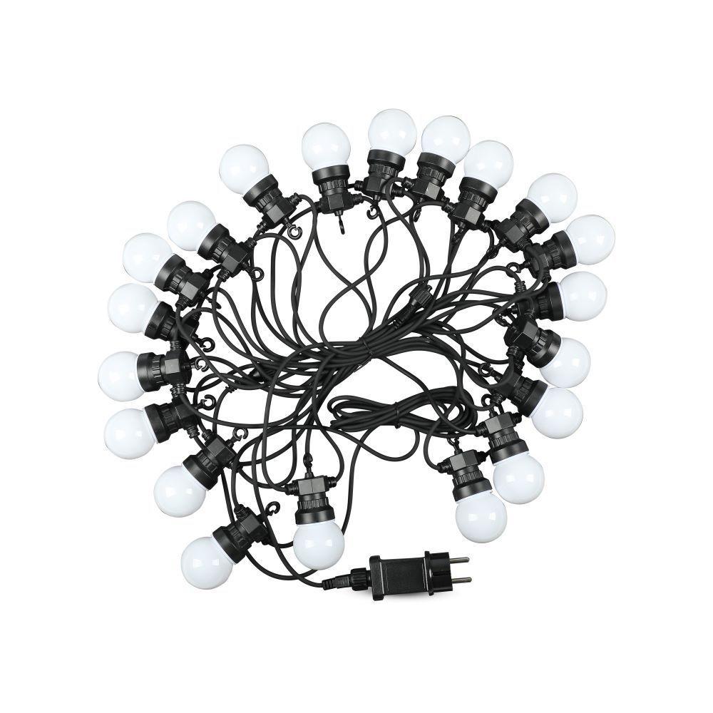 0.5W Girlanda LED, Długość: 10mb, Ilość żarówek: 20x0,5, Barwa:6000K, VTAC, SKU 217440