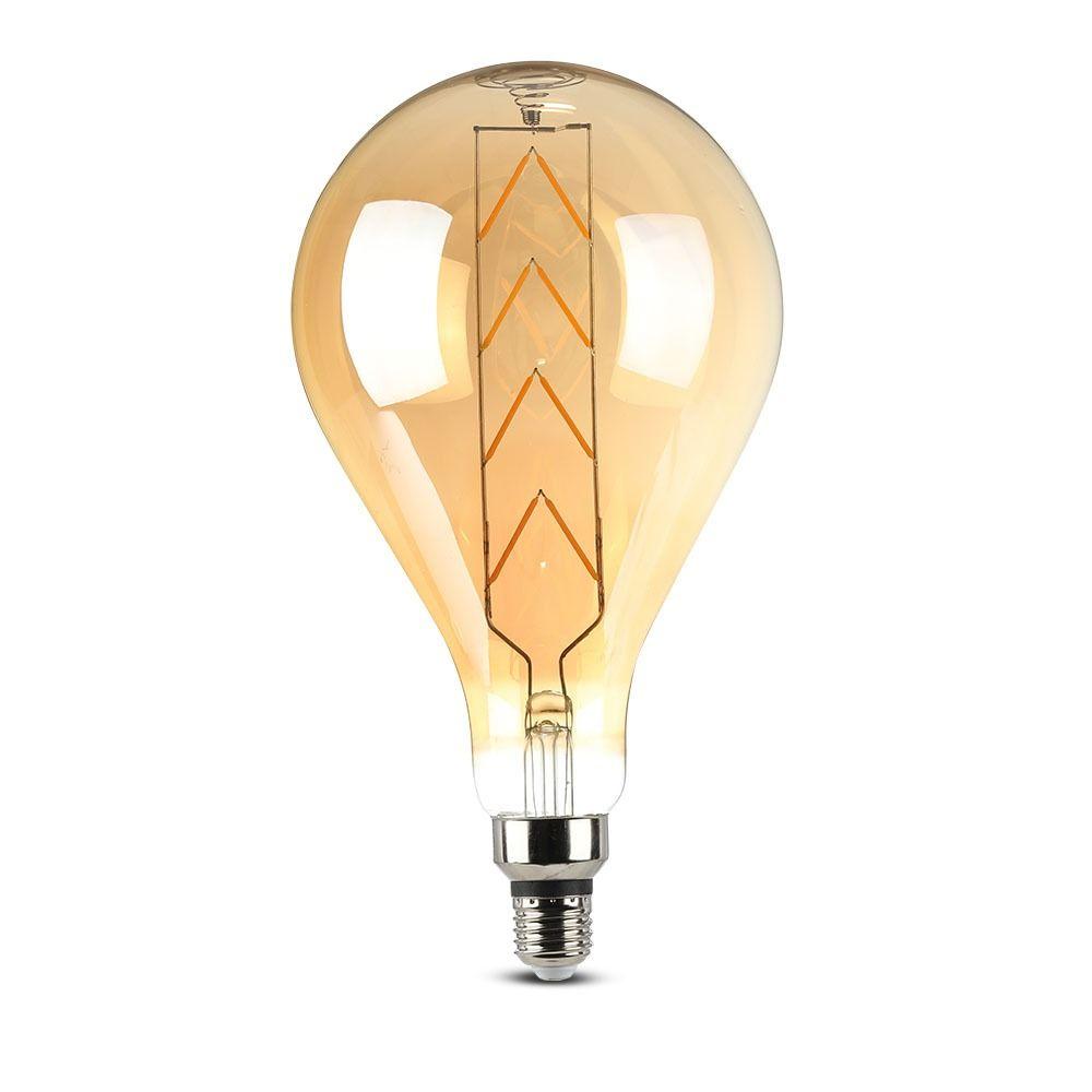 VT-2159 8W G165 LED FILAMENT BULB-AMBER GLASS WITH 2200K E27 DIMMABLE