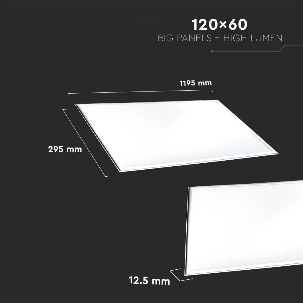 45W Panel LED 1200x600mm, Barwa:4000K, HIGH LUMEN, Opakowanie: 2szt., VTAC, SKU 216332