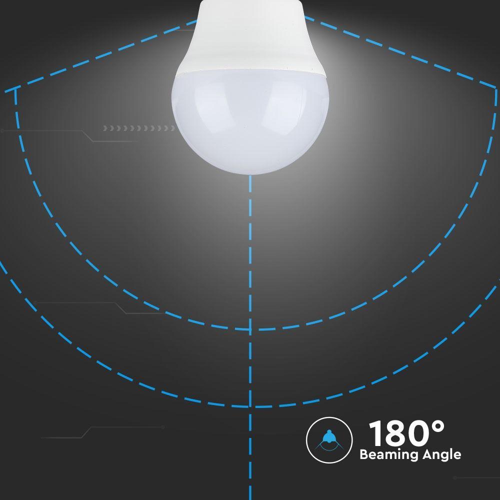 5.5W G45 Żarówka LED, Chip SAMSUNG, Barwa:3000K, Trzonek:E27, VTAC, SKU 174