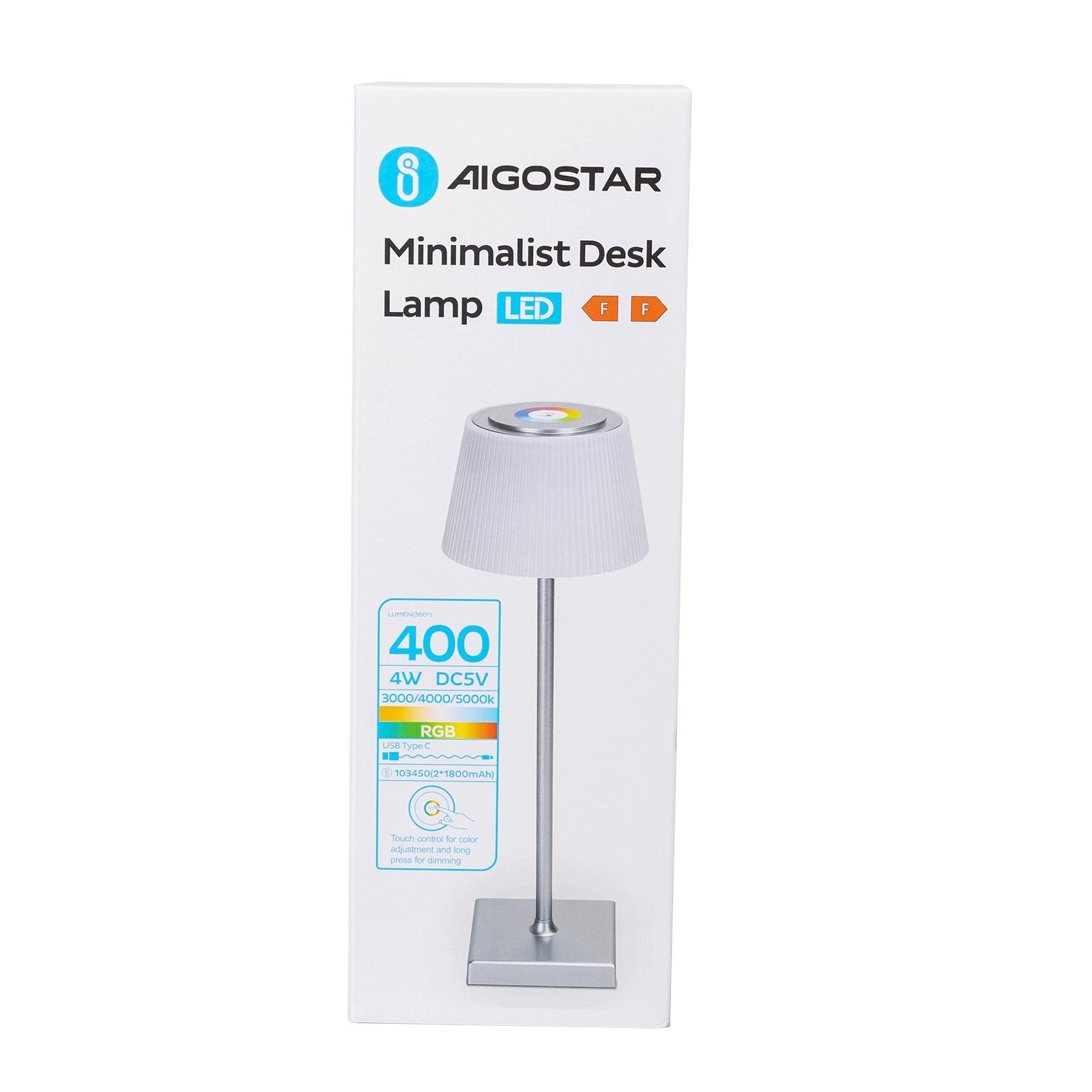 Rechargeable Desk Lamp 4W RGB+CCT Touch Dimming and Color Changing