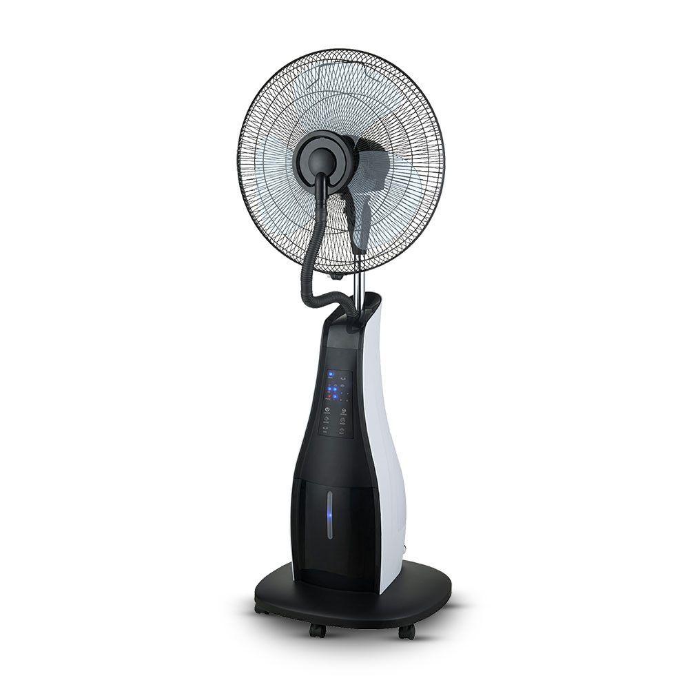 VT-8217-3 80W LED MIST FAN REMOTE CONTROL ROUND BASE 3 BLADES 16INCH