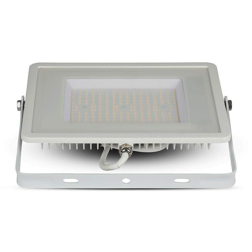 100W Naświetlacz LED SMD, Chip SAMSUNG, Barwa:4000K, Obudowa: Biała , Wydajność: 120lm/w, VTAC, SKU 768