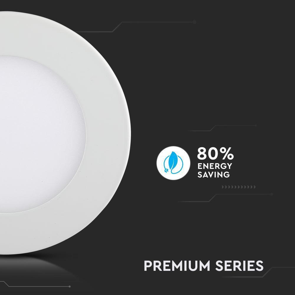 VT-607 6W LED PREMIUM PANEL 4000K ROUND