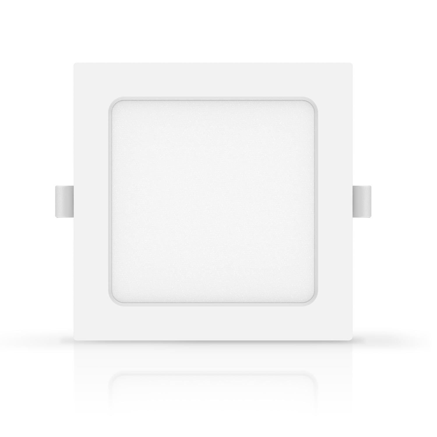 E6 LED  Flush-mounted Square Downlight 9W White Light