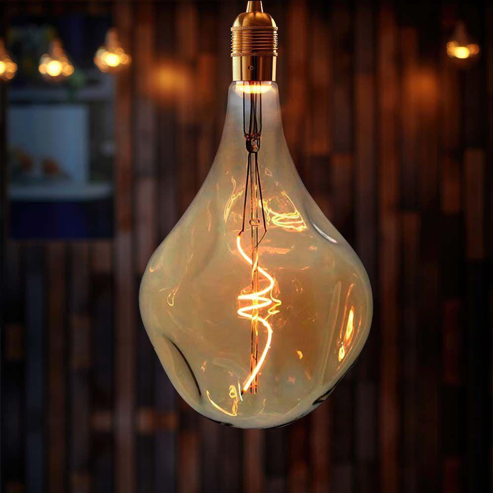 VT-2269 4W A165S SPIRAL FILAMENT BULB 2700K AMBER GLASS