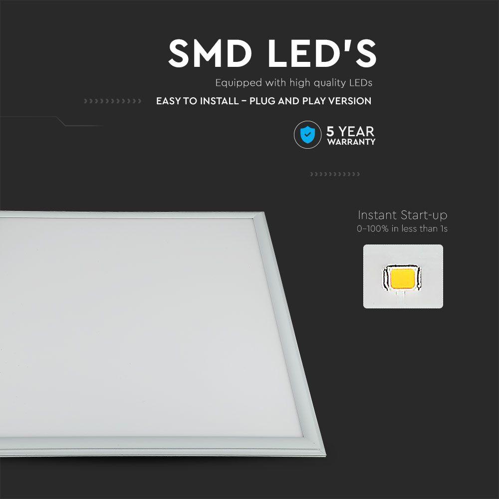 VT-645 40W LED PANEL 60x60 SAMSUNG CHIP 6400K 5YRS WTY