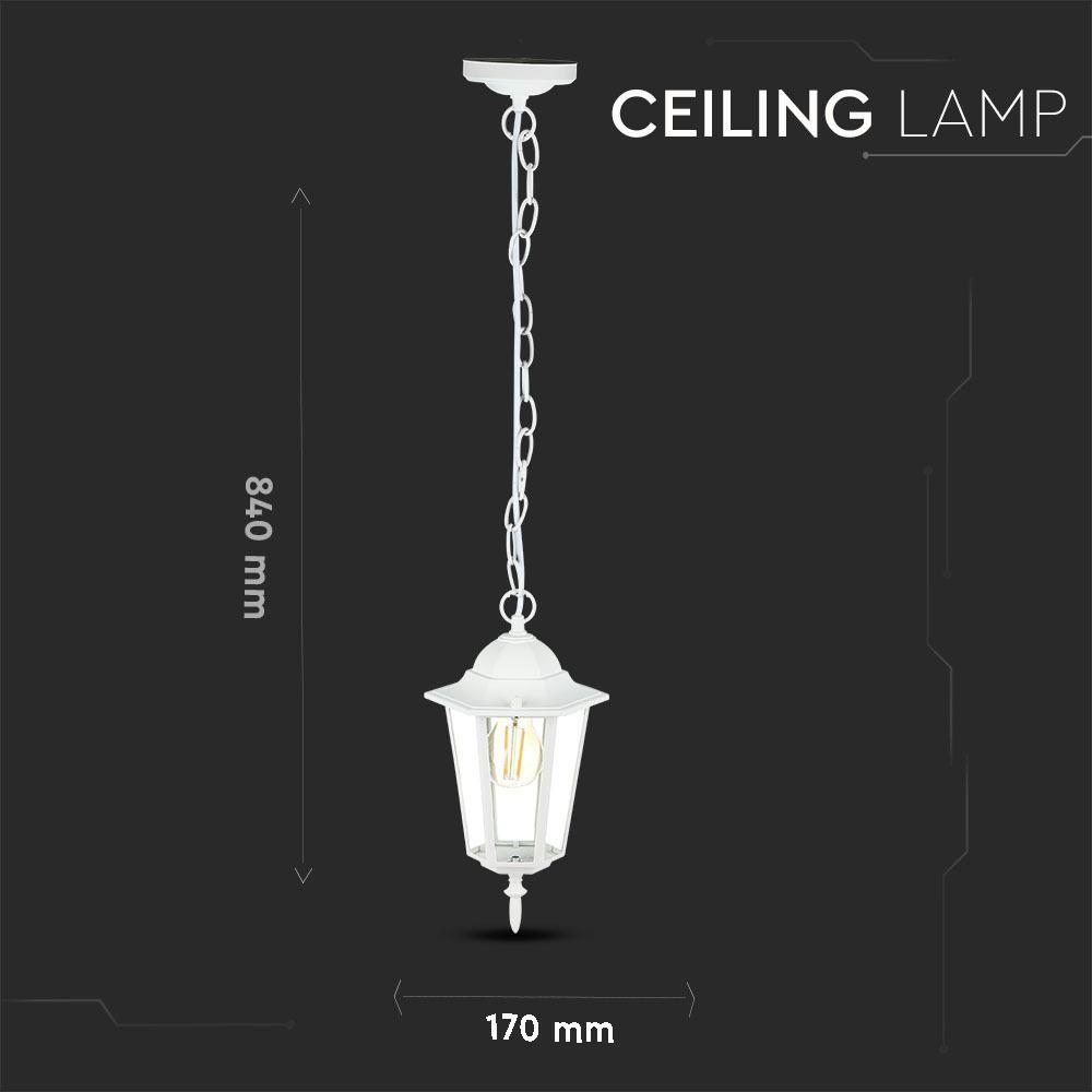 VT-752 E27 CEILING LAMP-MATT WHITE