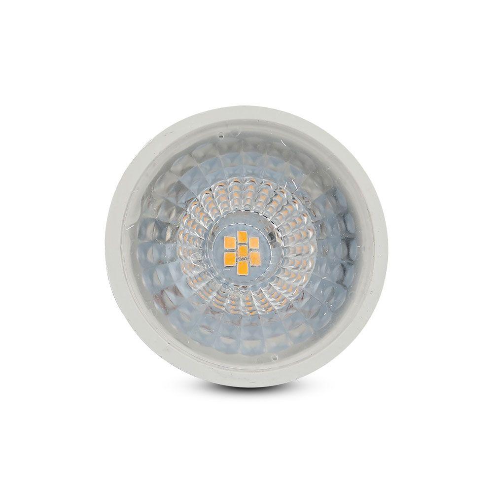 VT-247D 6.5W GU10 RIPPLE PLASTIC SPOTLIGHT SAMSUNG CHIP 4000K 110'D DIMMABLE