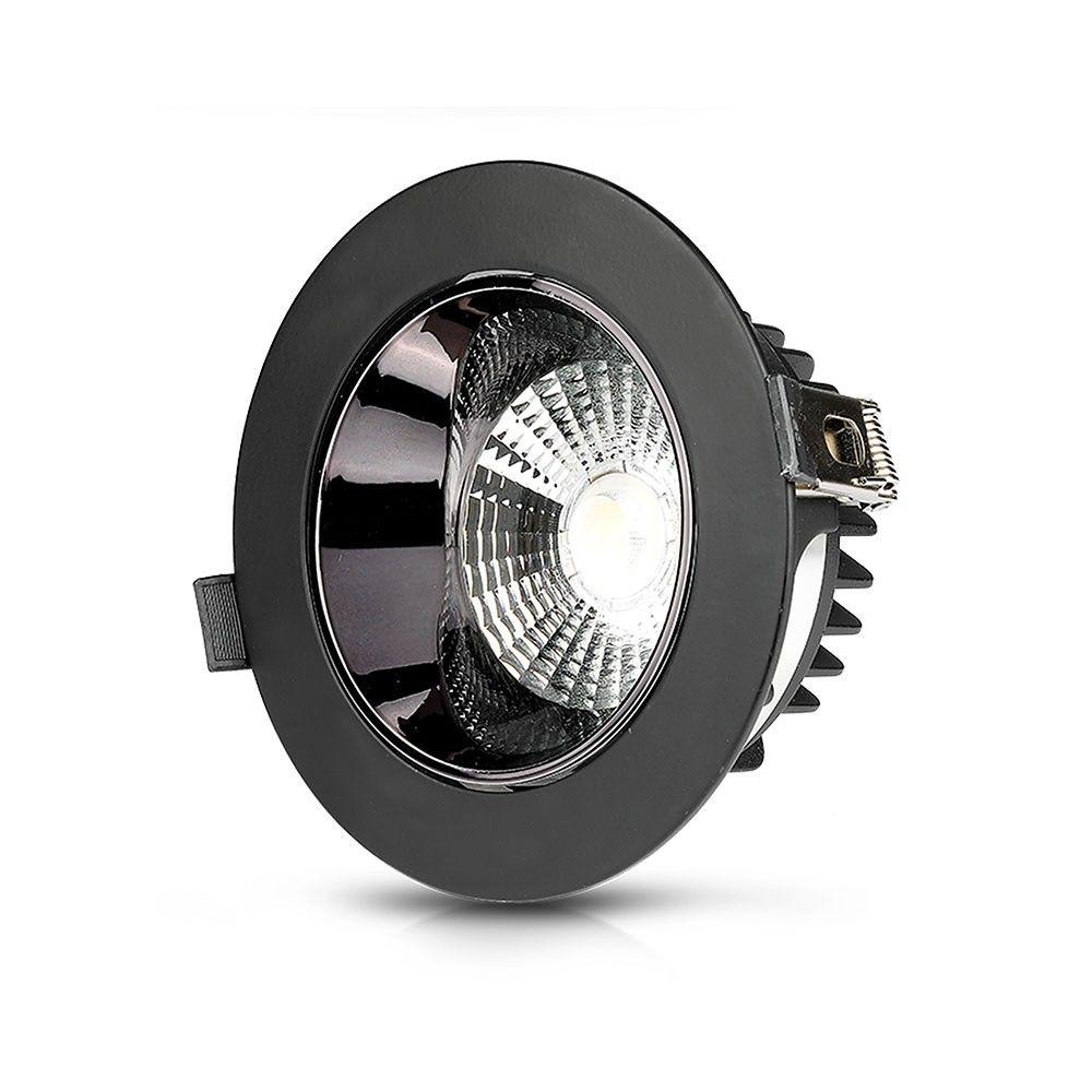 VT-2-23 20W LED REFLECTOR COB DOWNLIGHT SAMSUNG CHIP 3000K BLACK HOUSING