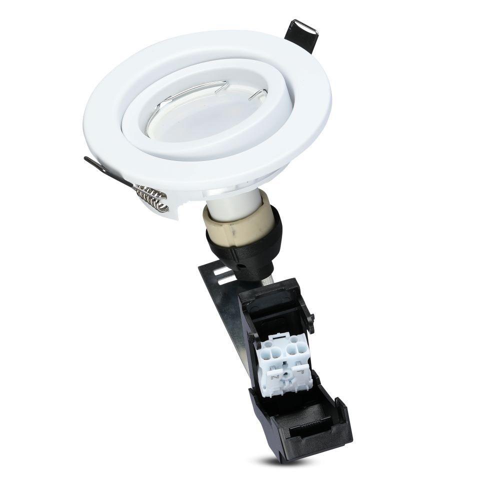 VT-3333 5W GU10 SPOT LIGHT WITH FITTING-WHITE BODY 4000K 3PCS/PACK