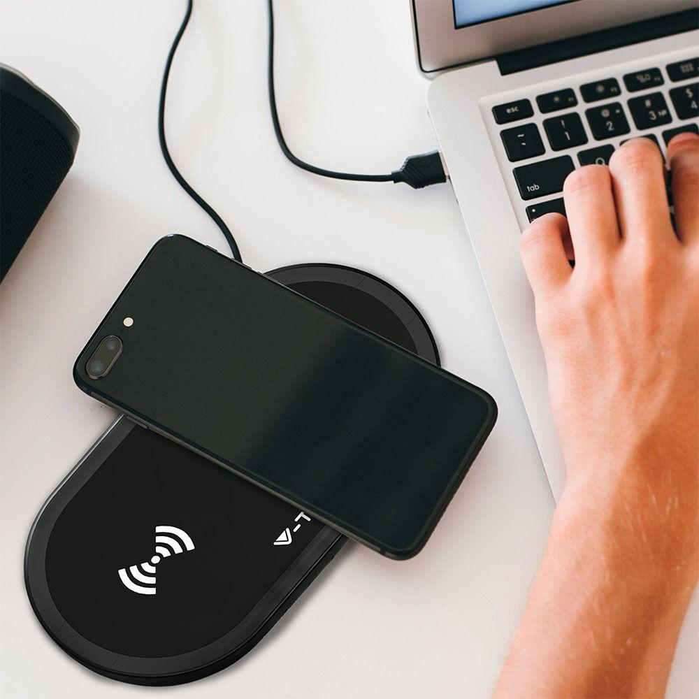 VT-1213 10W WIRELESS CHARGING PAD-BLACK+BLACK